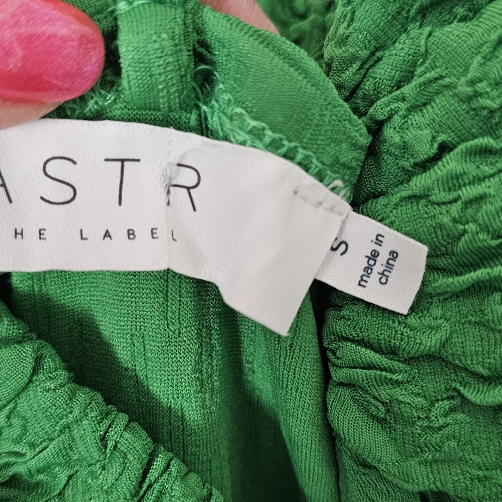 ASTR the Label, Green Textured Midi Dress - Elegant Women's Dress, Size S - Picture 6 of 9